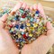 Half Pound Assorted Glass Beads for Jewelry Making (Variaty of Colors)